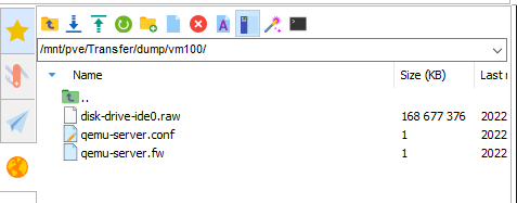 folder list screenshot